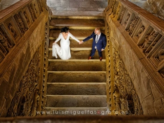 Foto de postboda original en palacio de Baeza