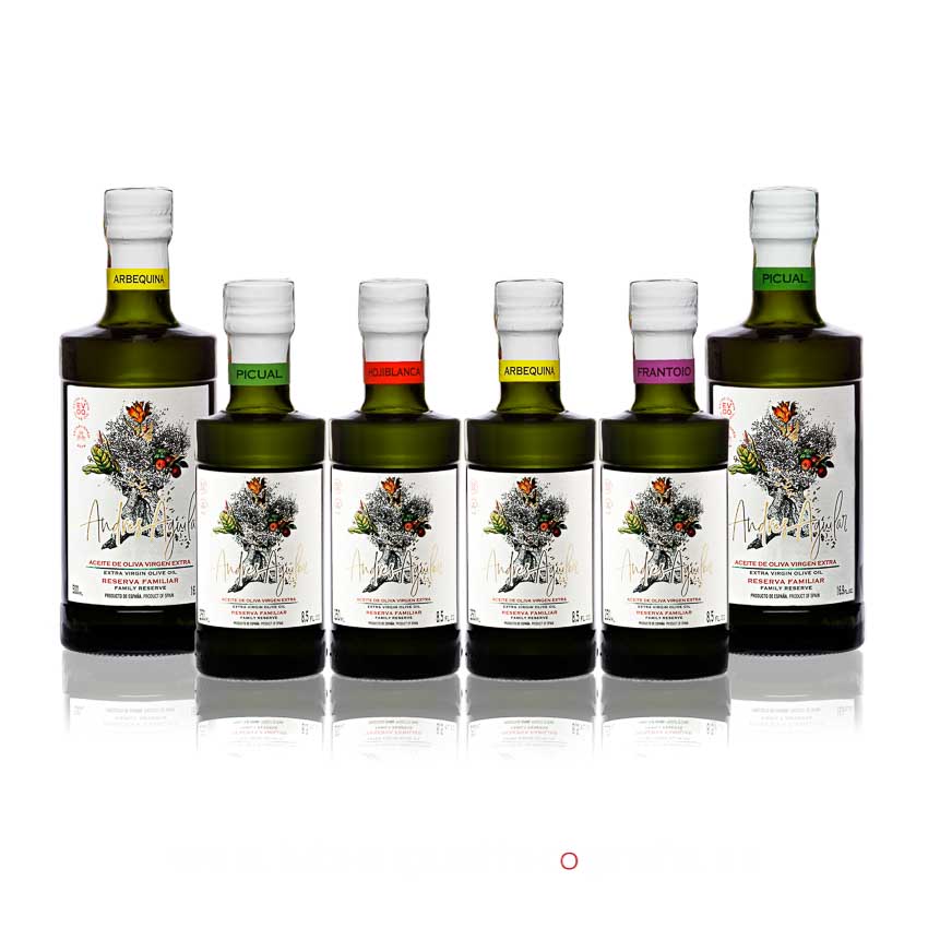 Fotografia de producto para la marca de aceite de oliva Andres Aguilar